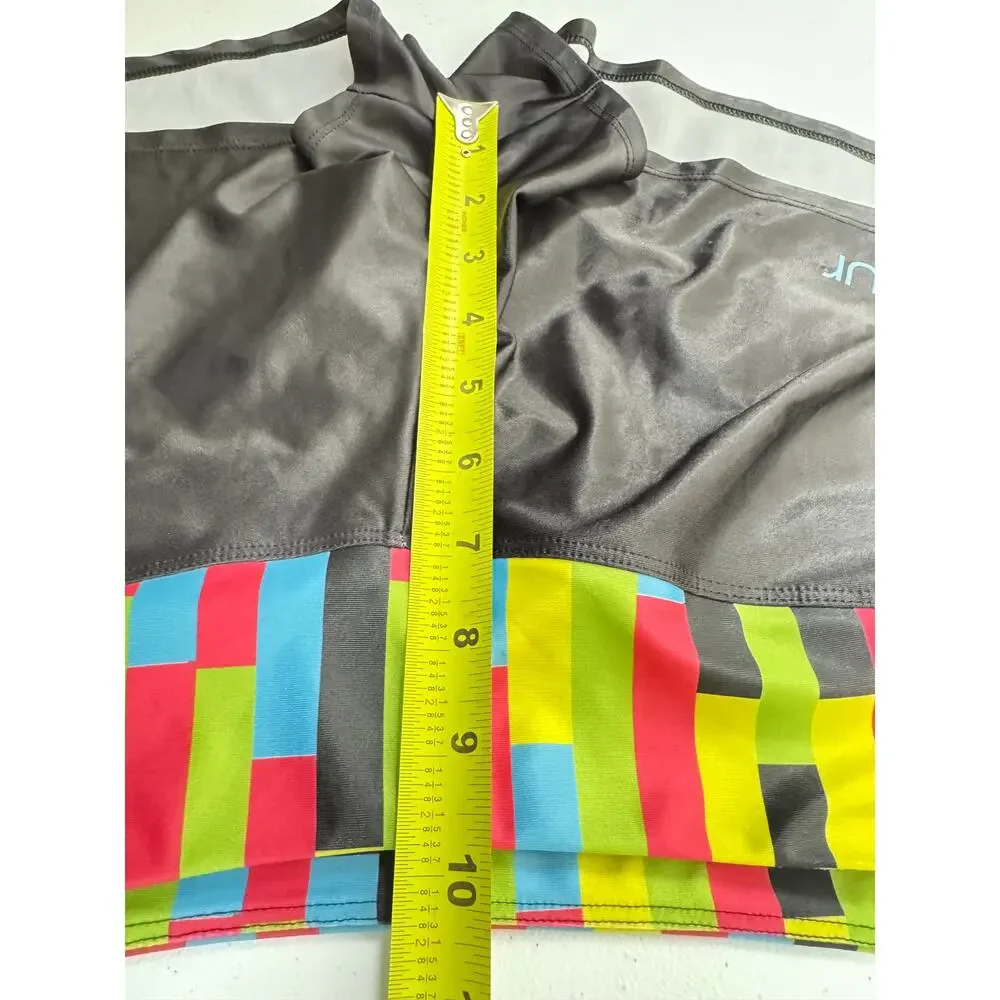 Coeur Running Shorts Women's M Black Multicolor Waist‎ Athletic Gym USA